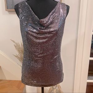 White House Black Market sequin shirt S